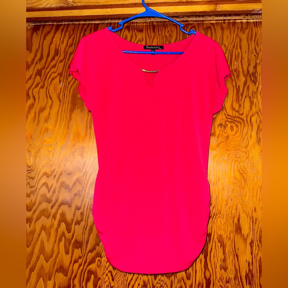 Simplicity Women's Vibrant Pink Blouse